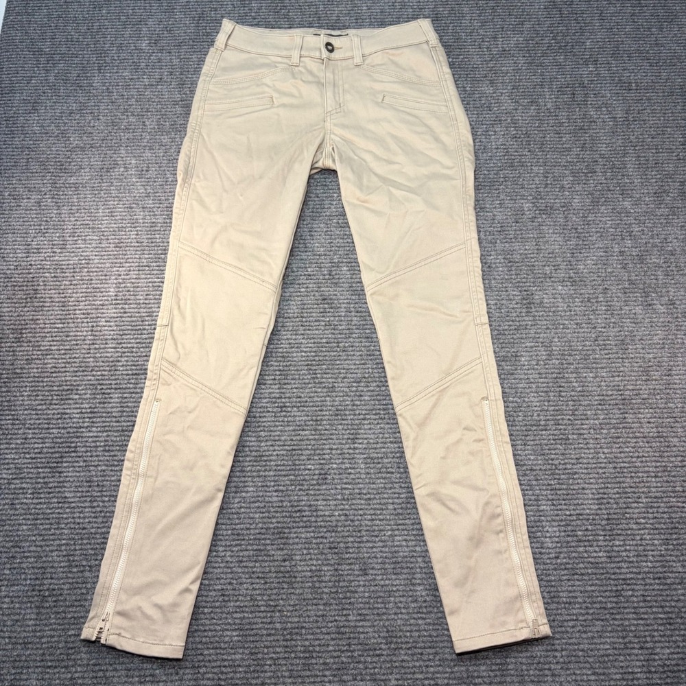 5.11 Tactical Wyldcat Pants Womens 4 Long Khaki Tan Slim Fit Ankle Zip Utility
